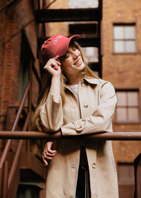 Chi City Dad Hat - Washed Red