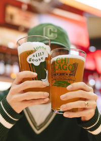 Chicago Green River Pint Glass