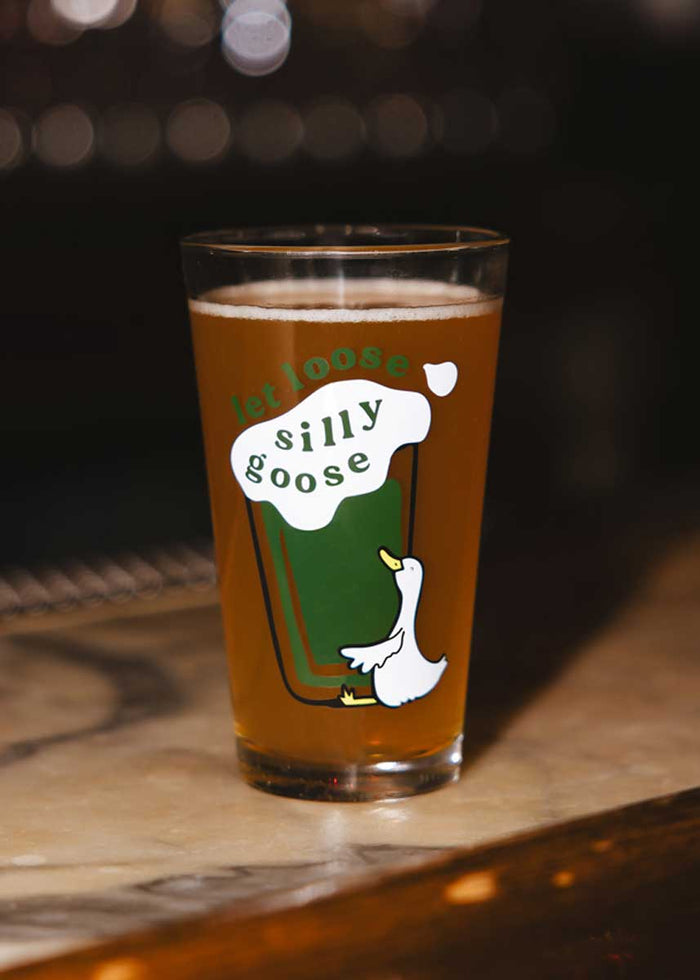 Let Loose Silly Goose Pint Glass