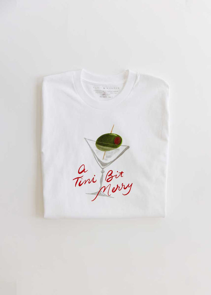 A 'Tini Bit Merry Crop Tee