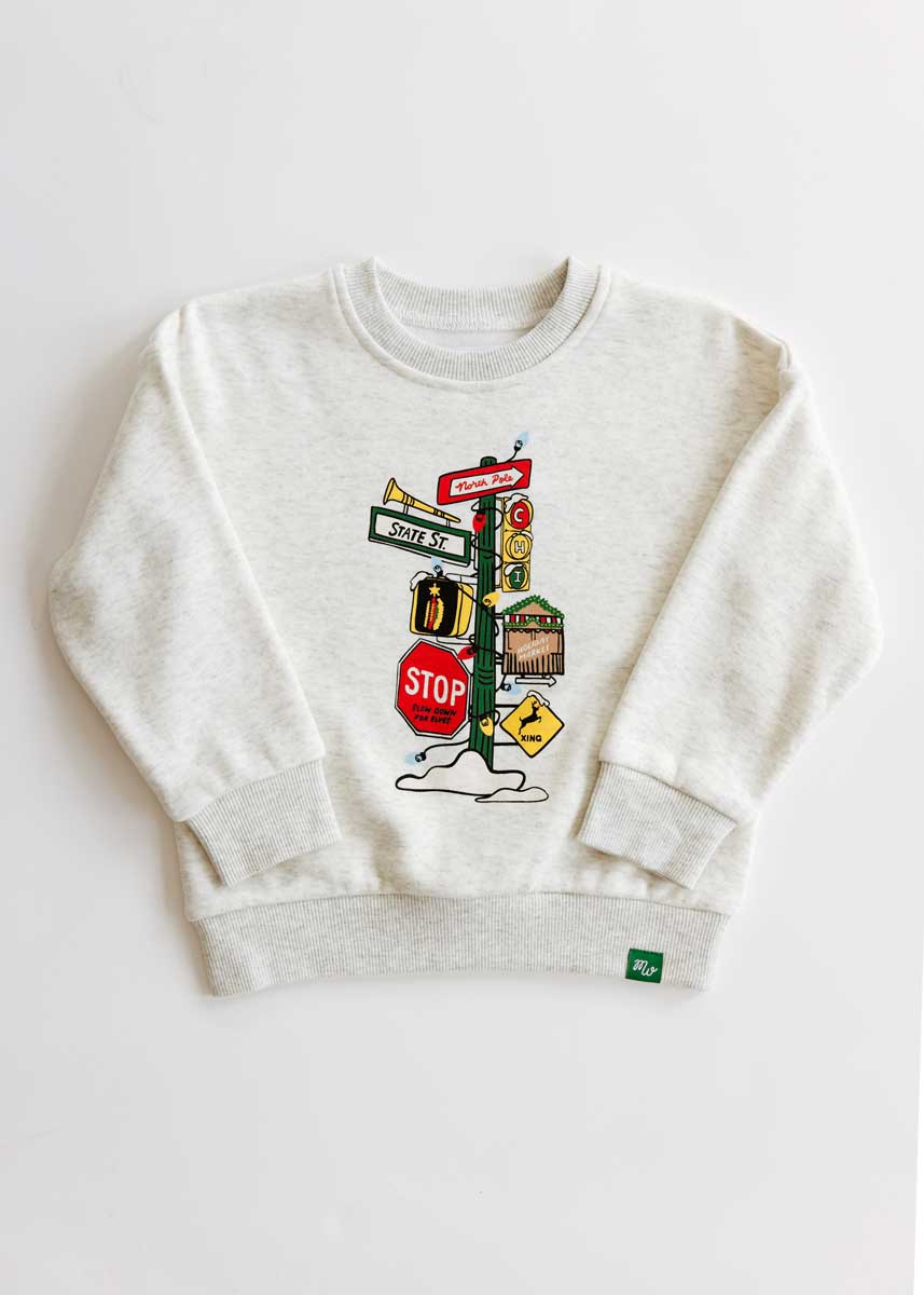 Chicago Christmas Street Sweatshirt