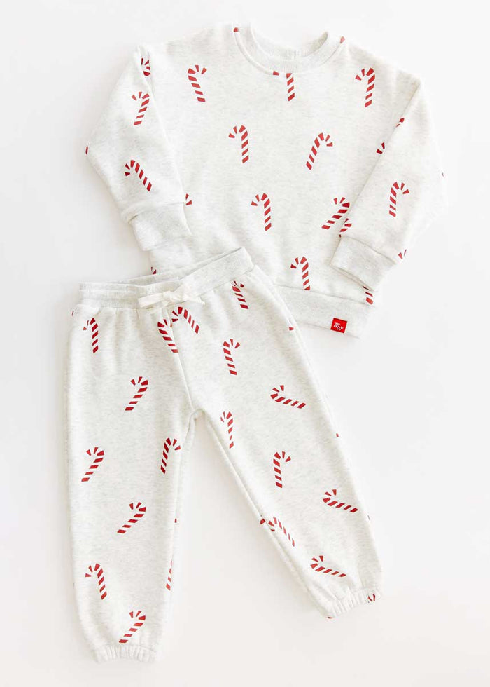 Candy Cane Sweatsuit Set