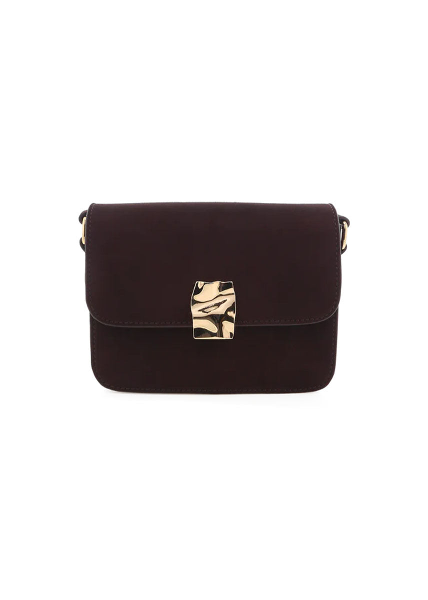 Chelsea Cross Body Bag - Chocolate Suede
