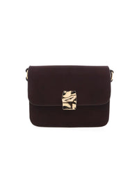 Chelsea Cross Body Bag - Chocolate Suede