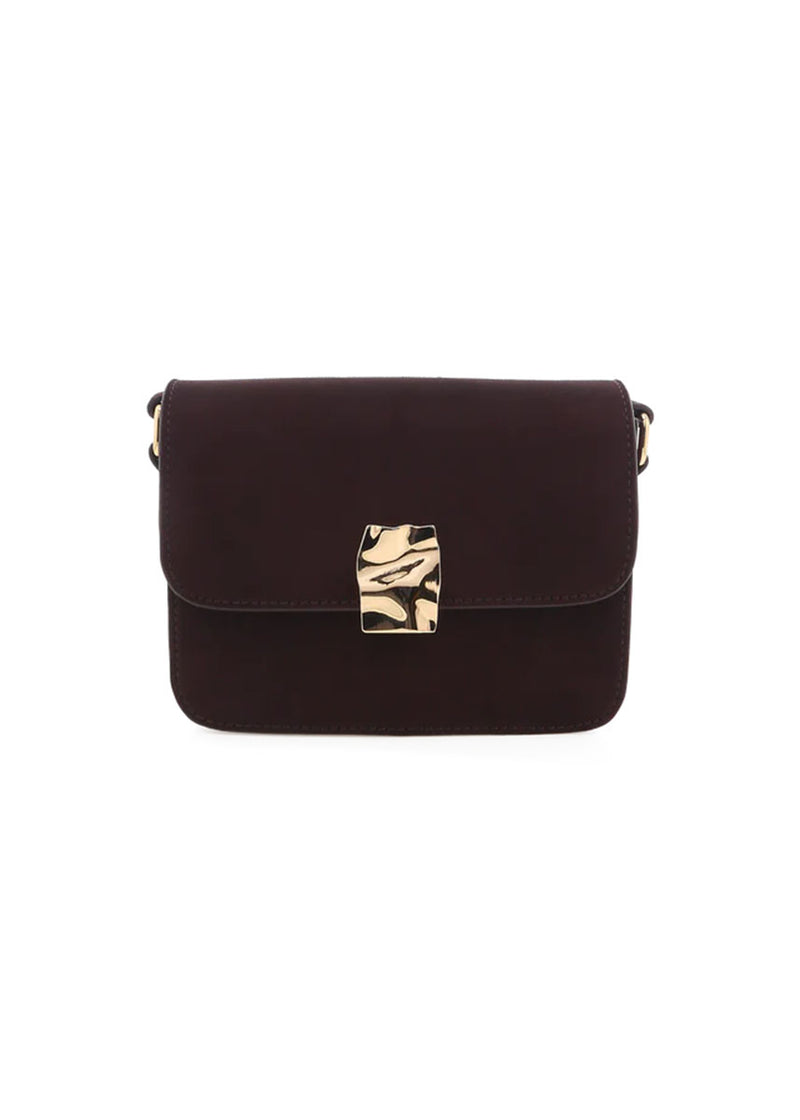 Chelsea Cross Body Bag - Chocolate Suede