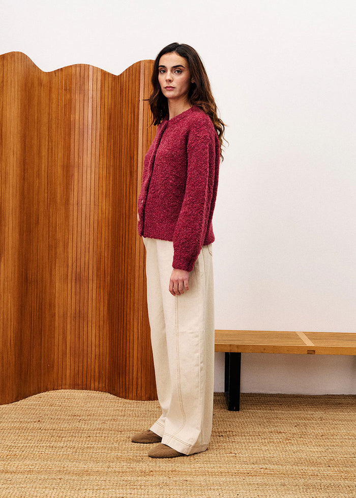 Selkirk Cardigan - Bordeaux