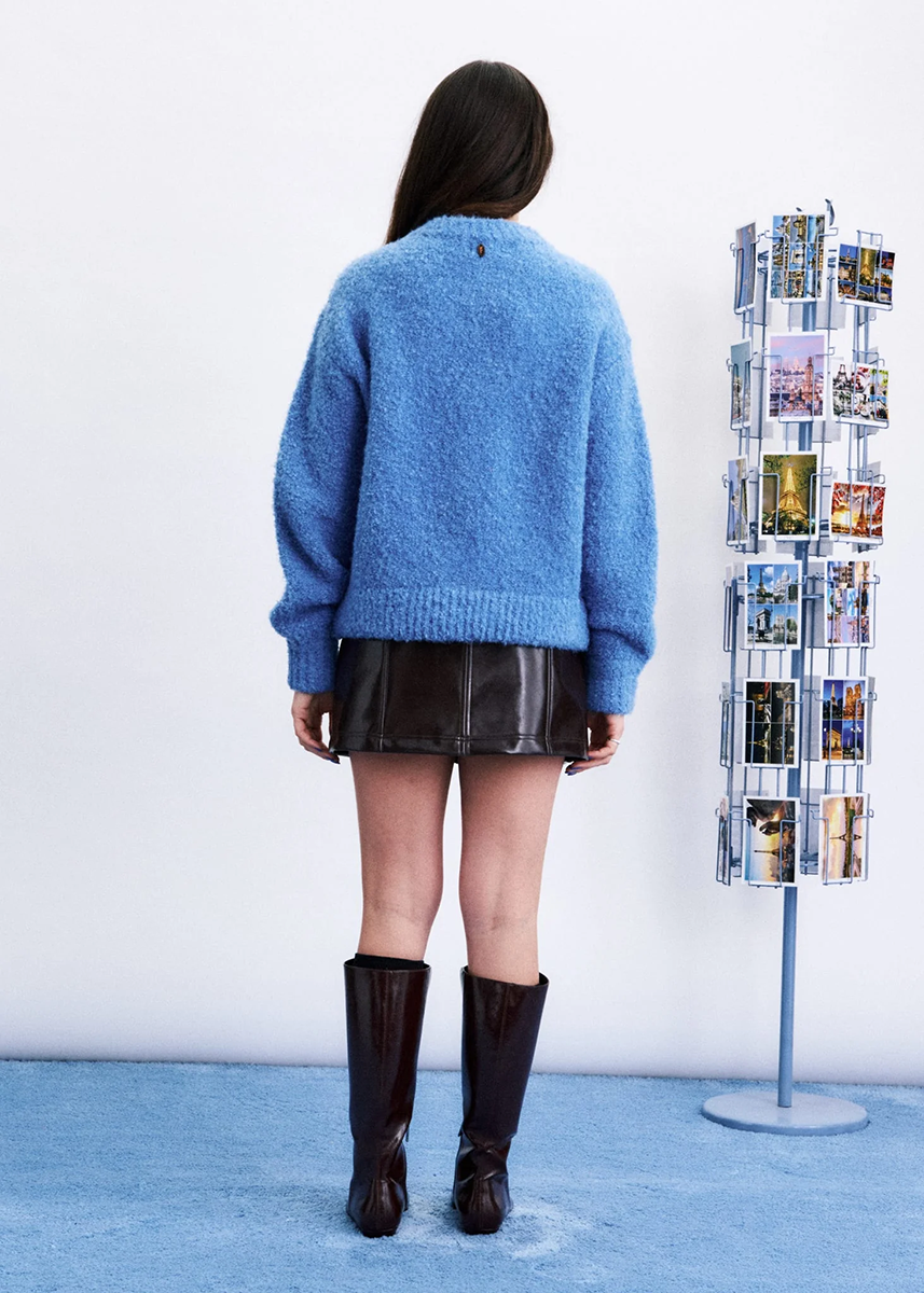 Syros Cardigan - Bleu Lavande
