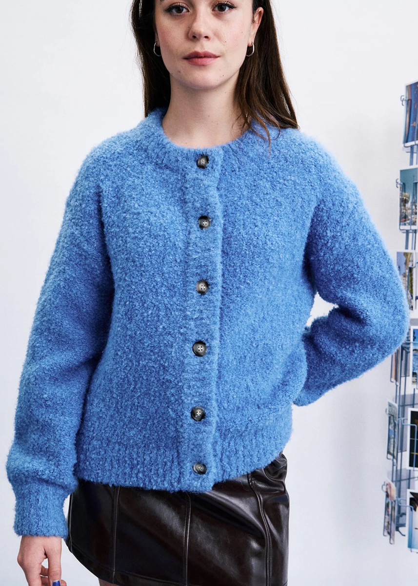 Syros Cardigan - Bleu Lavande