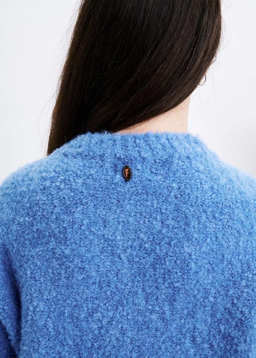Syros Cardigan - Bleu Lavande
