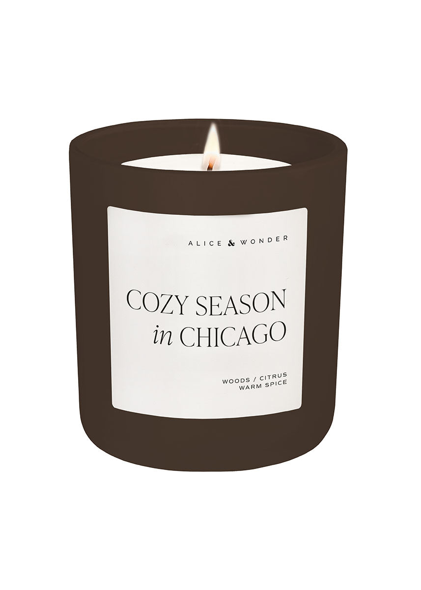 Cozy Season In Chicago Soy Candle - Chocolate 15oz