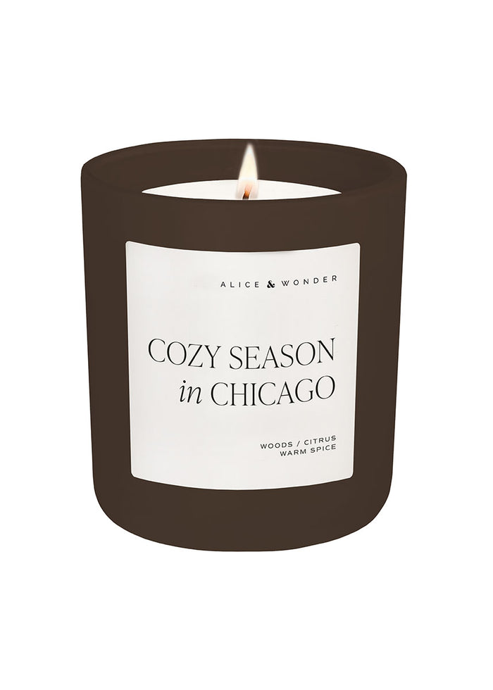 Cozy Season In Chicago Soy Candle - Chocolate 15oz