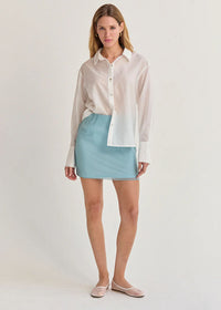 Zeah Organza Mini Skirt - Light Blue