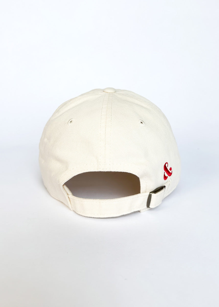 Chainstitch Chicago Dog Dad Hat - Ivory