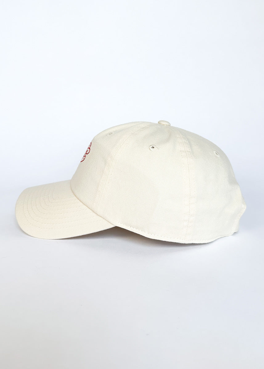 Chainstitch Chicago Dog Dad Hat - Ivory