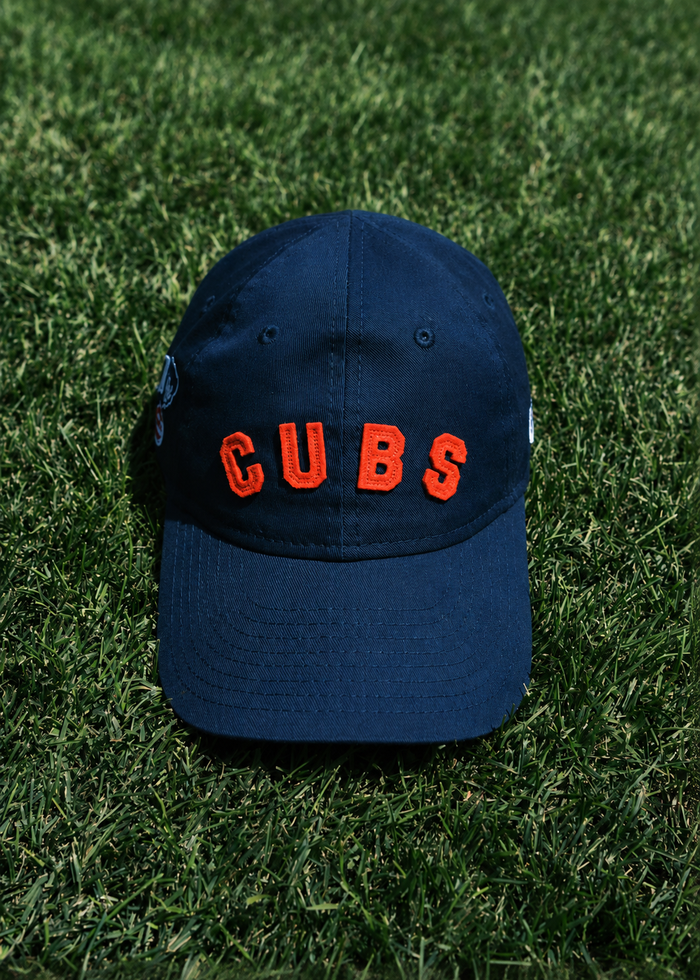 Toddler Cubs Felt Applique Dad Hat - Navy