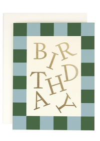 Check Edge Birthday Card