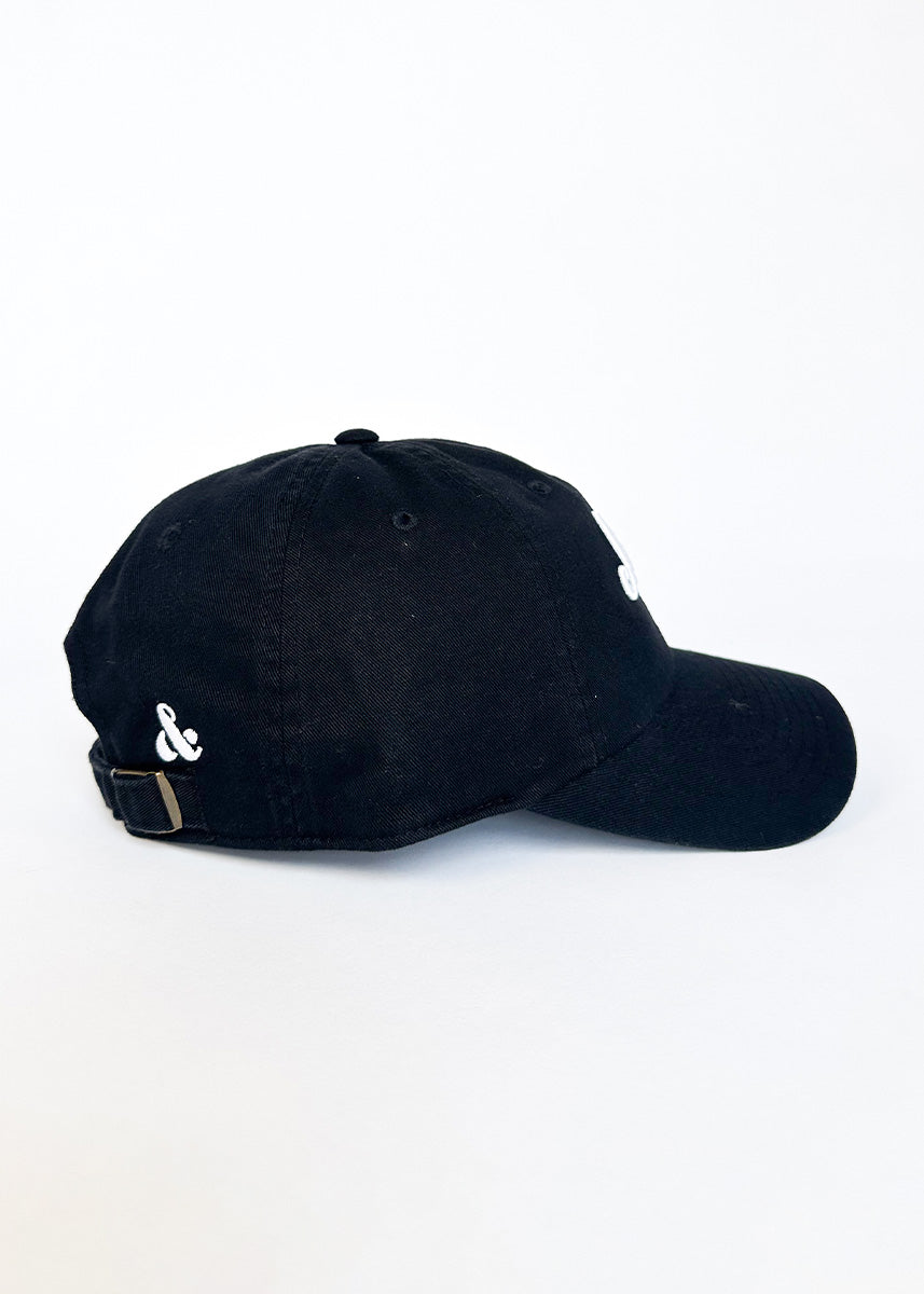 Chi City Cursive Dad Hat - Black
