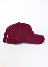 Chi Dad Hat - Burgundy & Pink