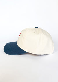 Chi Heart Icon Hat - Ivory & Breaker Blue