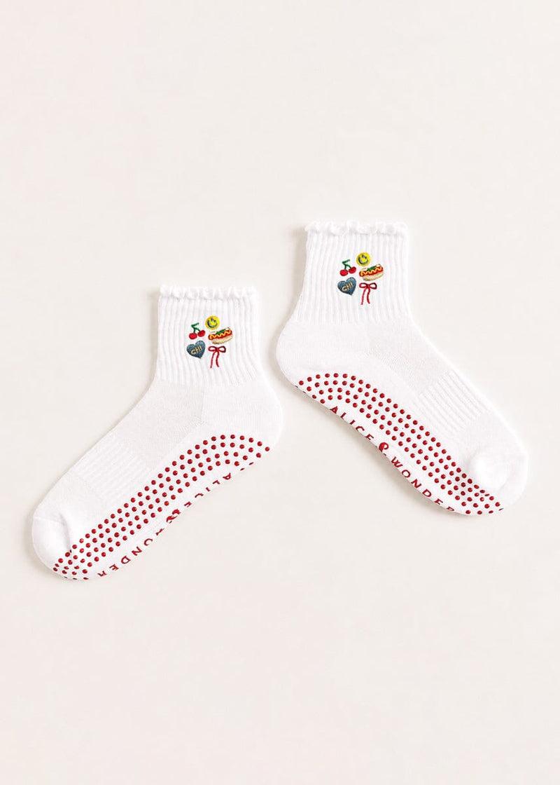 Chicago Icons Ruffle Pilates Sock