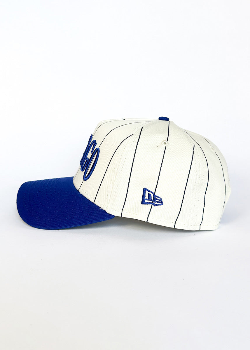 Chicago Cubs Pinstripe Puff Hat - Royal