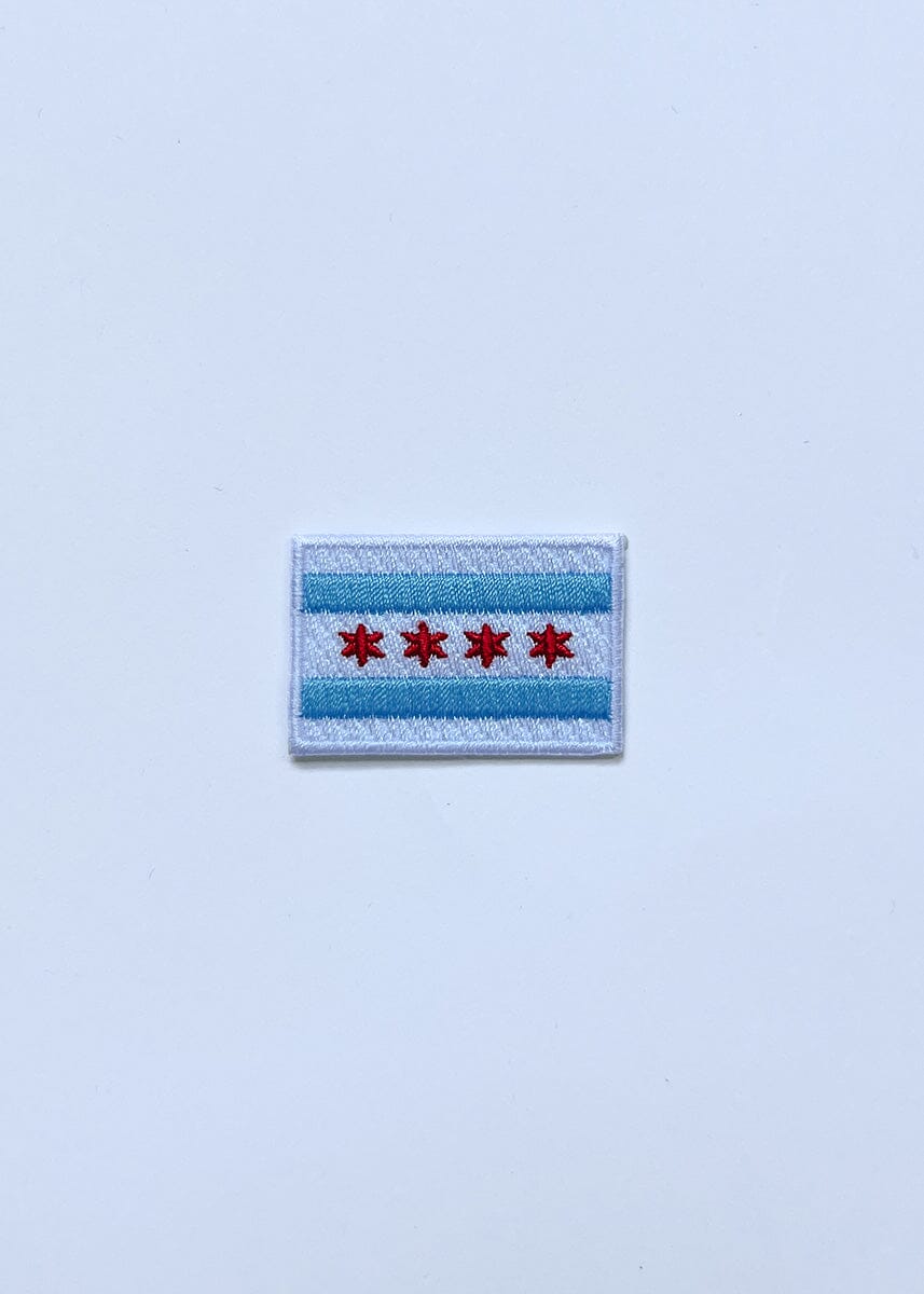 Chicago Flag Patch - Light Blue & Red