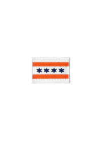 Chicago Flag Patch - Blue & Orange
