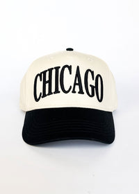 Chicago Puff Baseball Cap - Black