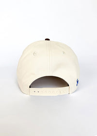 Chicago Puff Baseball Cap - Royal & Brown Suede