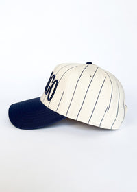 Chicago Puff Pinstripe Baseball Cap - Breaker Blue