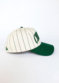 Chicago Puff Pinstripe Baseball Cap - Emerald