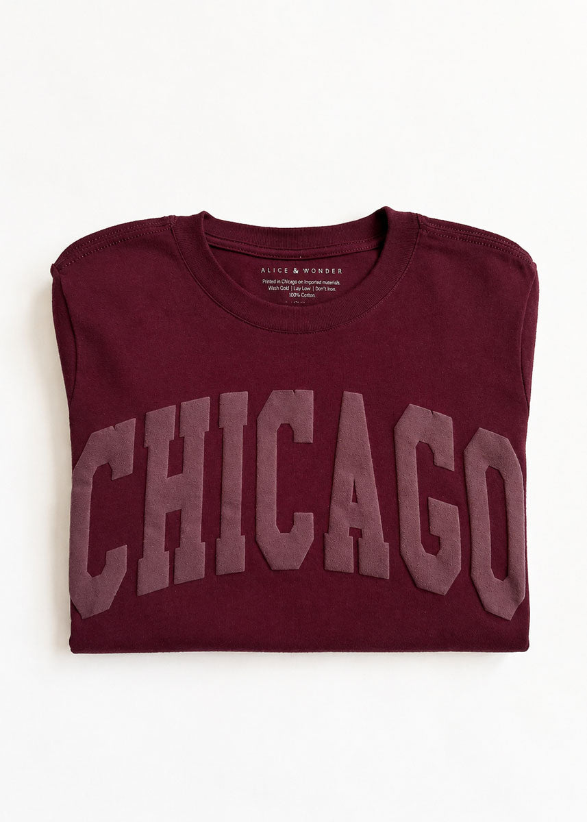 Chicago Crop Collegiate Puff - Maroon