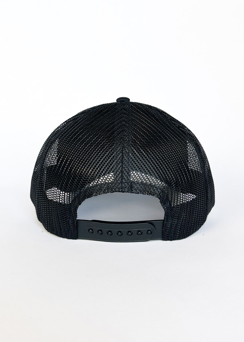 Chicago Script Trucker Hat - Black