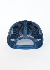 Chicago Script Trucker Hat - Navy