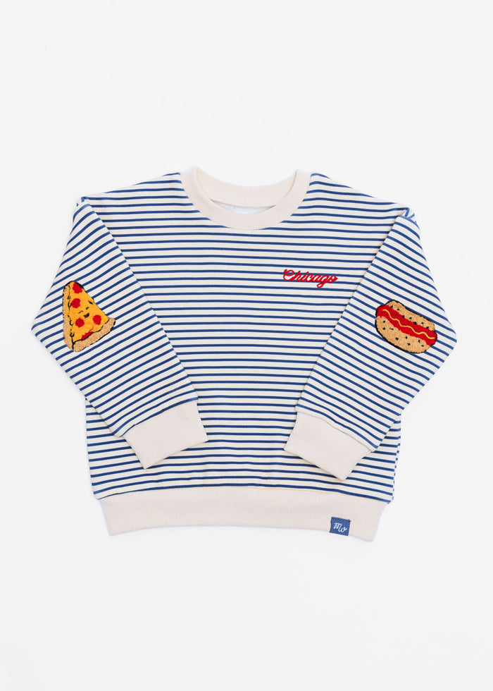 Chicago Striped Patch Sweatshirt