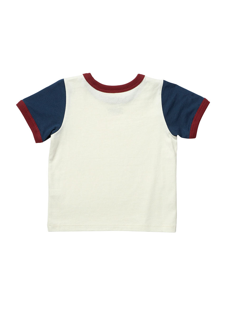 Adventure Ringer T-Shirt - White Navy
