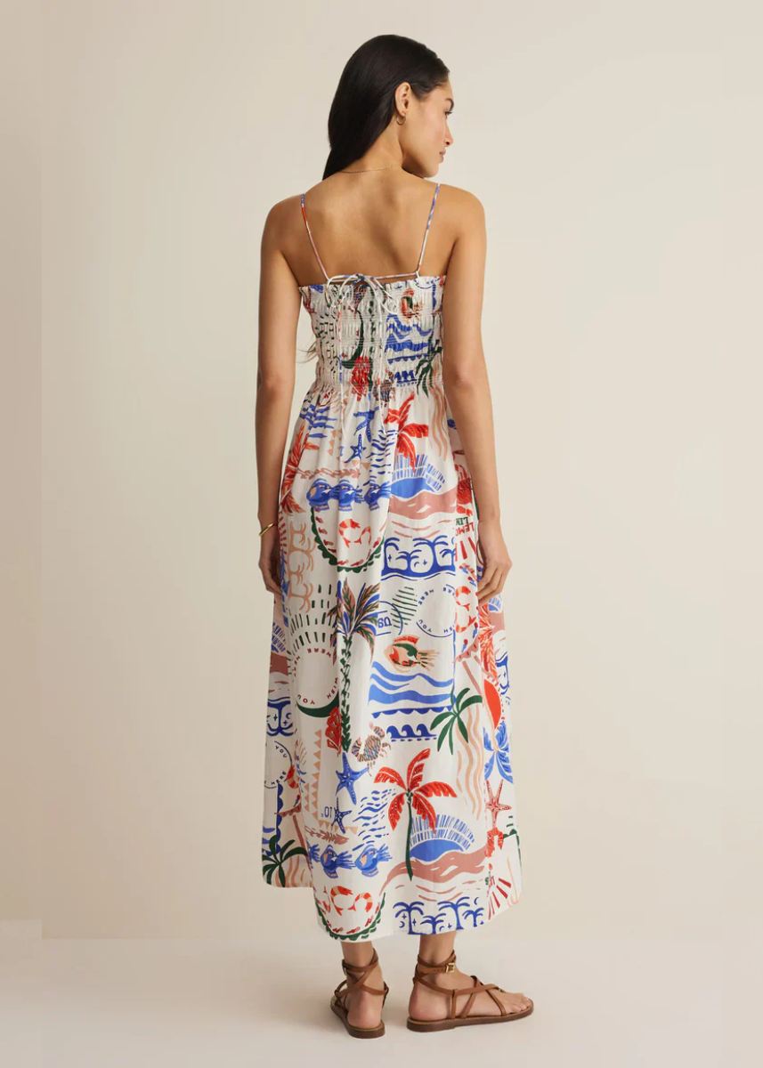 Cornelia Getaway Midi Dress - Multi