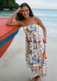 Cornelia Getaway Midi Dress - Multi