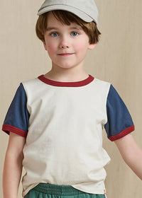 Adventure Ringer T-Shirt - White Navy