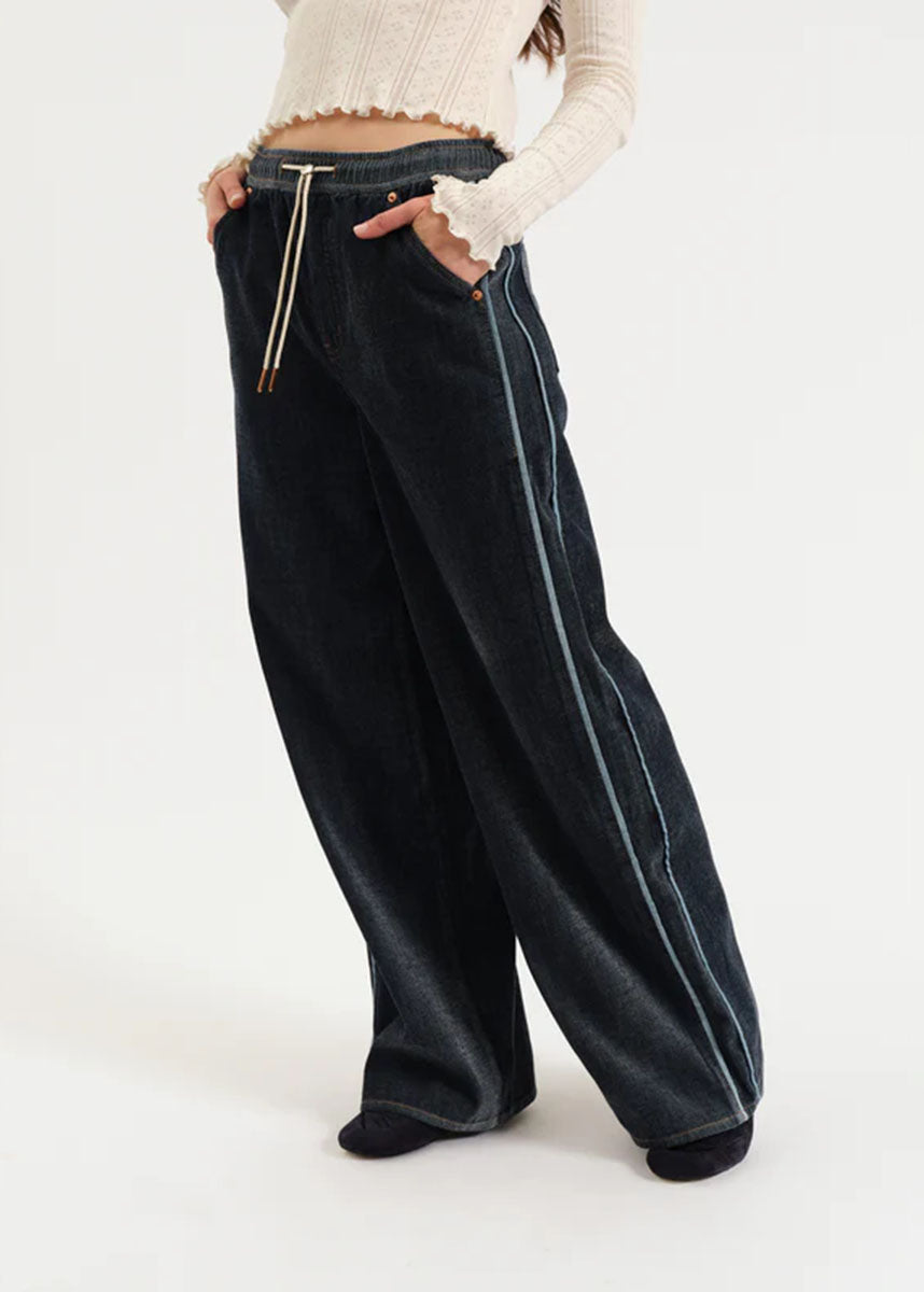 The Cozy Wide Leg Pull-On Jean - Sky Whisper
