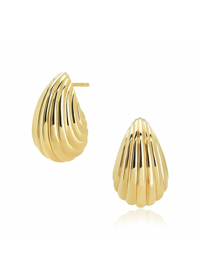 Dani Petite Teardrop Studs - Gold