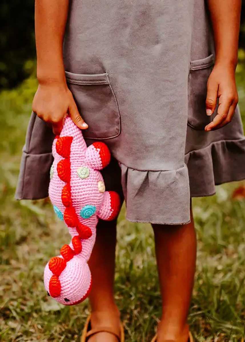 Stegosaurus Plush Dino - Pink