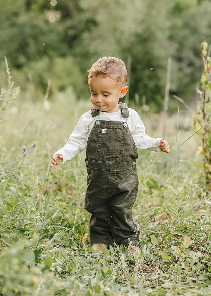 Green Corduroy Overalls