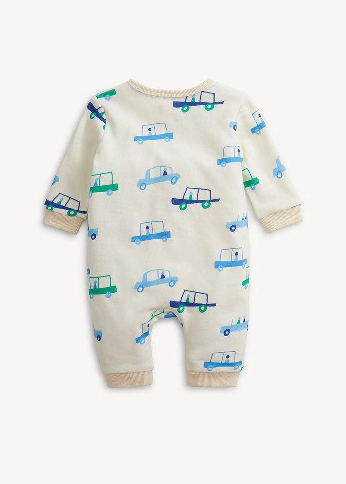 Magnetic French Terry Romper - Cars