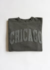 Chicago Collegiate Puff Sweatshirt - Black