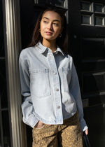 All Day Cropped Denim Jacket - Faded Indigo