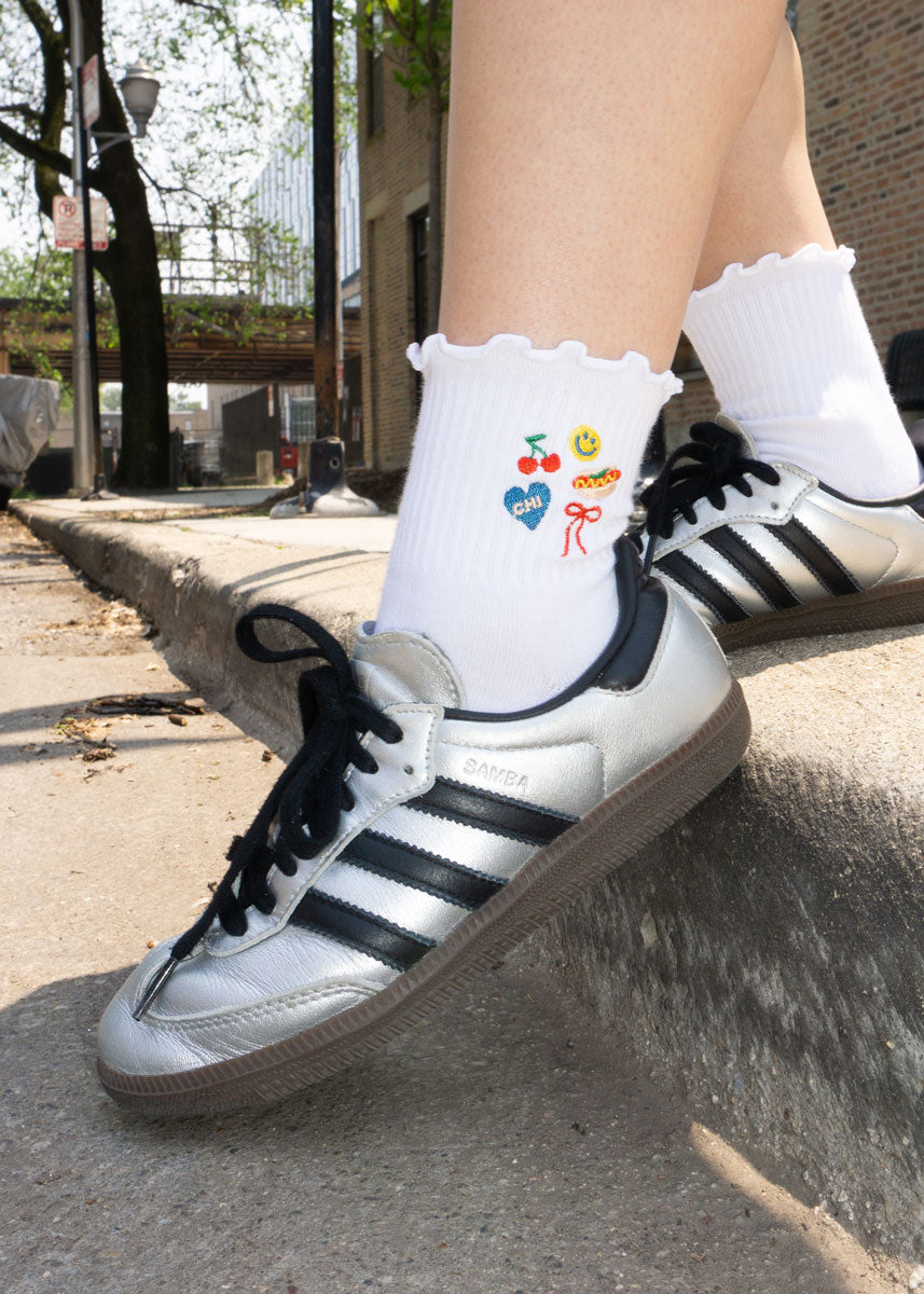 Chicago Icons Ruffle Sock