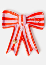 Striped Bow Trinket Tray