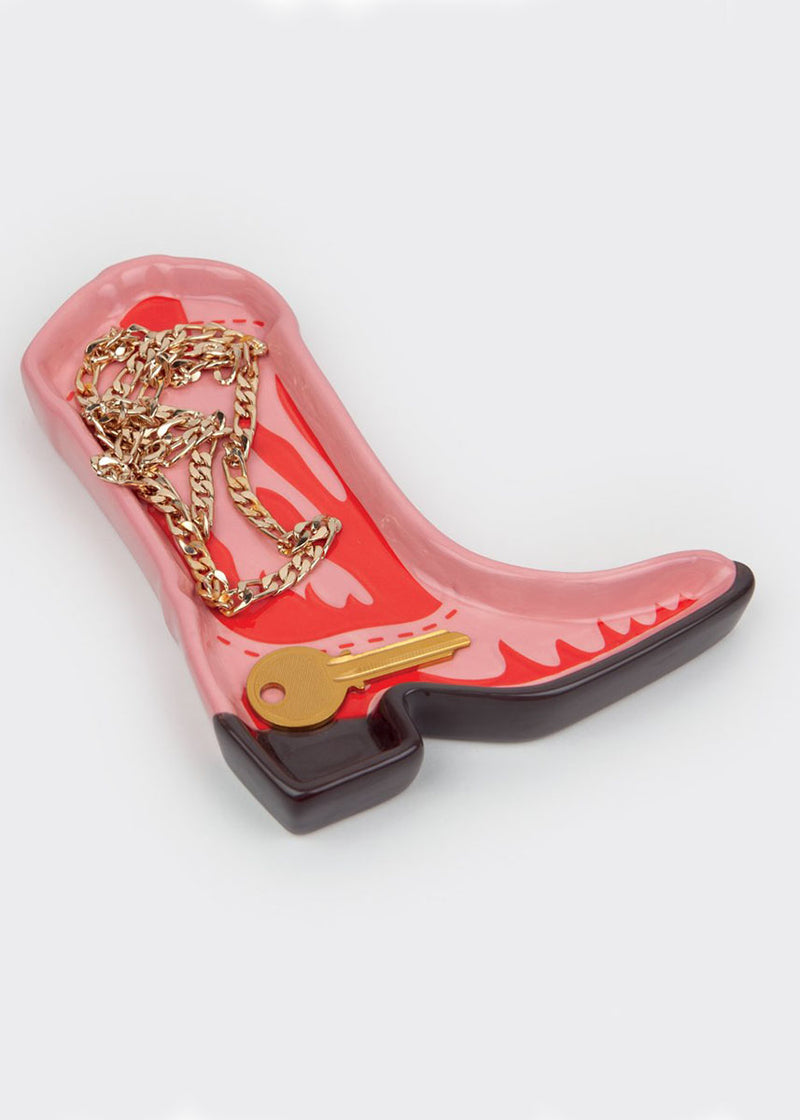 Pink Rodeo Boot Trinket Tray