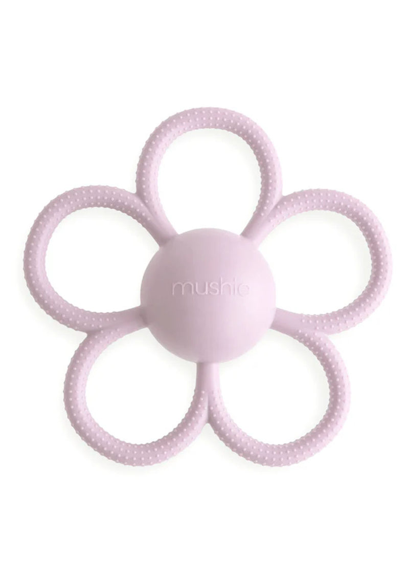 Daisy Rattle Teether - Soft Lilac